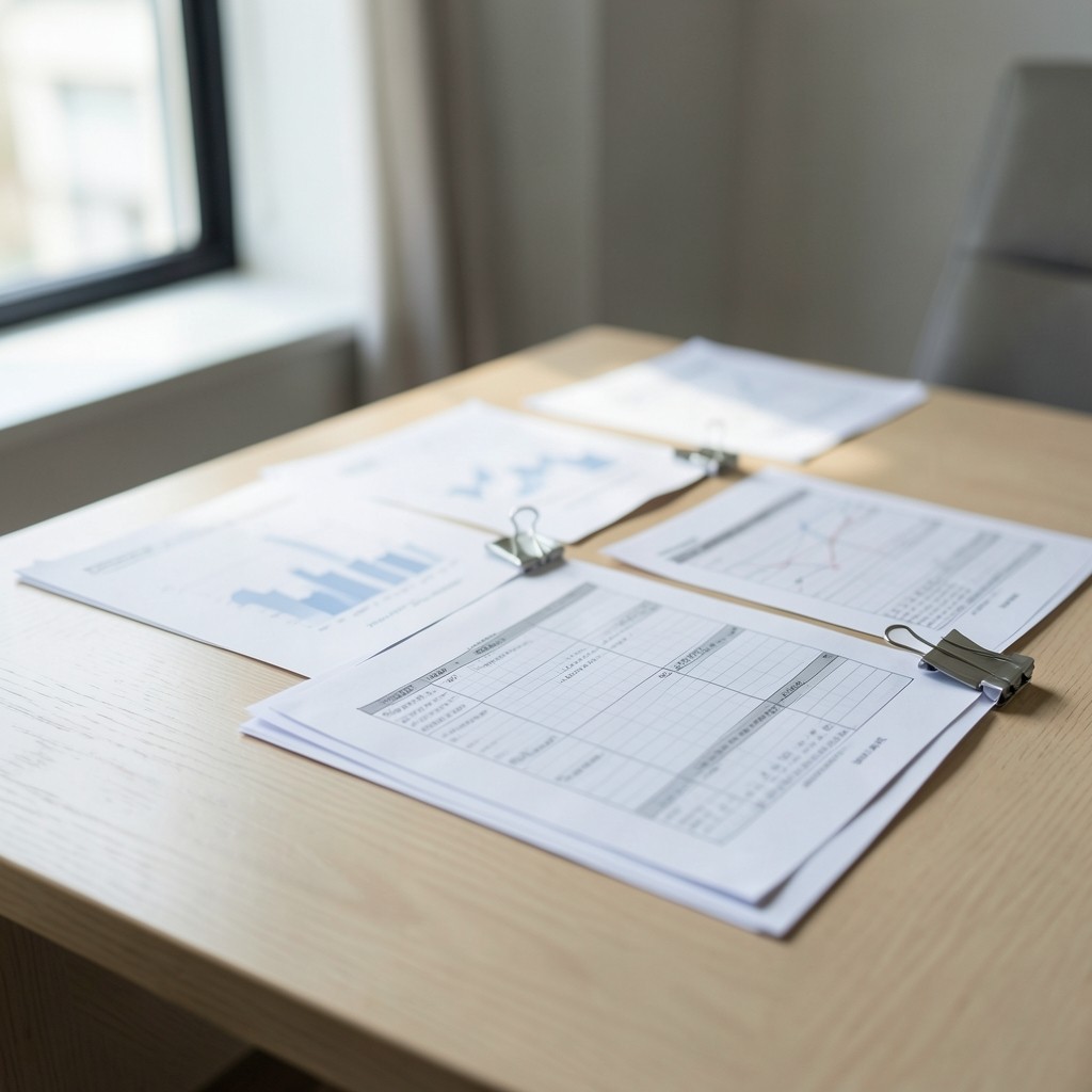 Printed access extract lists prepared for a review workshop